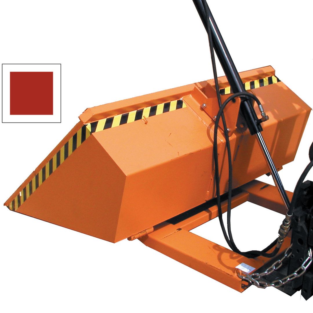 BAUER Staplerschaufel hydraulisch - 1.200 l - 1.500 kg - Doppelgelenk - feuerrot