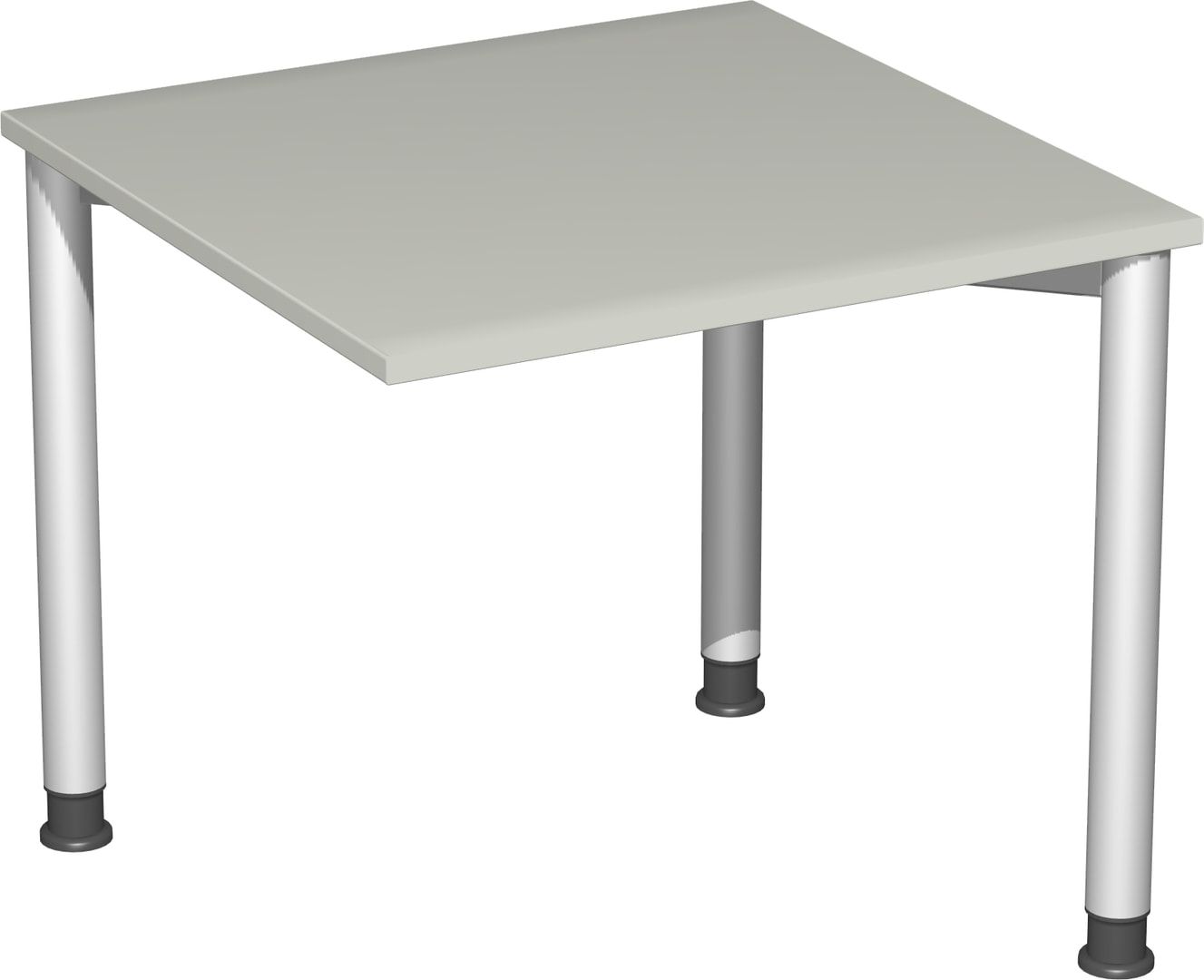 Schreibtisch - 4-Fuß Flex - Bürotisch - Höhe 680-800 mm - 1.200 x 600 mm (BxT) - Gestell anthrazit - Ahorn