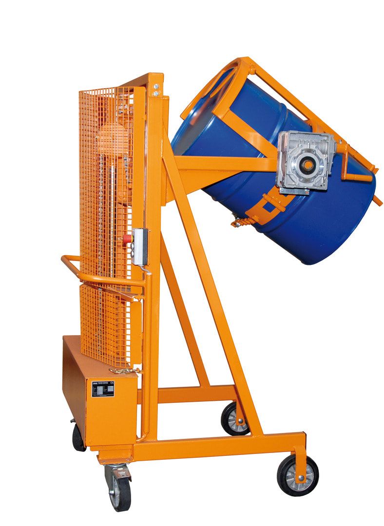 Fassheber - Tragkraft 350 kg - Hubhöhe 1.100 mm elektrohydraulisch - feuerverzinkt