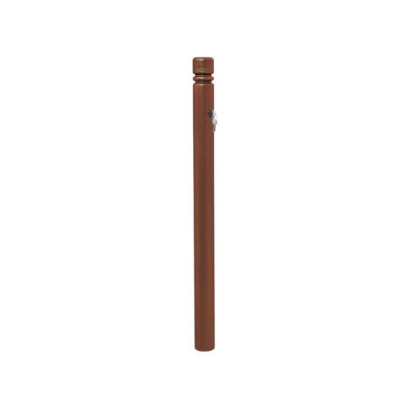 Herausnehmbarer Pfosten mit Ringkopf und Zylinderschloss - 76 x 955 mm (DxH) - Farbe enzianblau