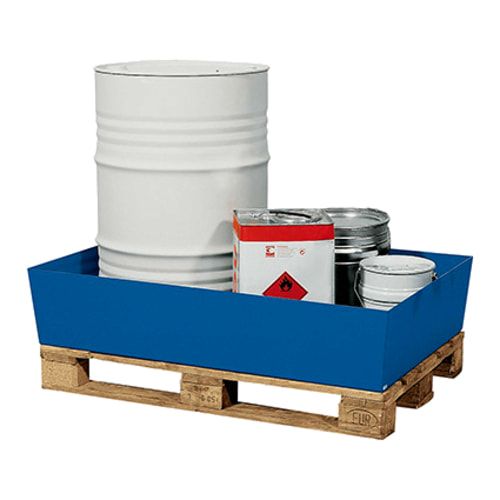 Auffangwanne - Volumen 200 l - Traglast 850 kg - 255 x 1.240 x 815 mm (HxBxT) - enzianblau