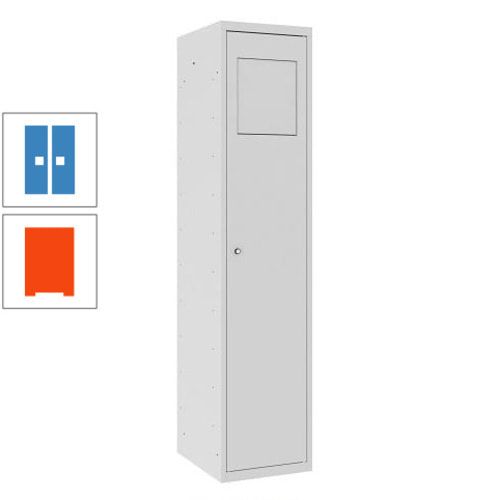 Wäschesammelschrank, Wäscheschrank, Einwurfklappe, Beutelhalter, 1.800 x 400 x 500 mm (HxBxT), Korpus anthrazitgrau, Front anthrazitgrau