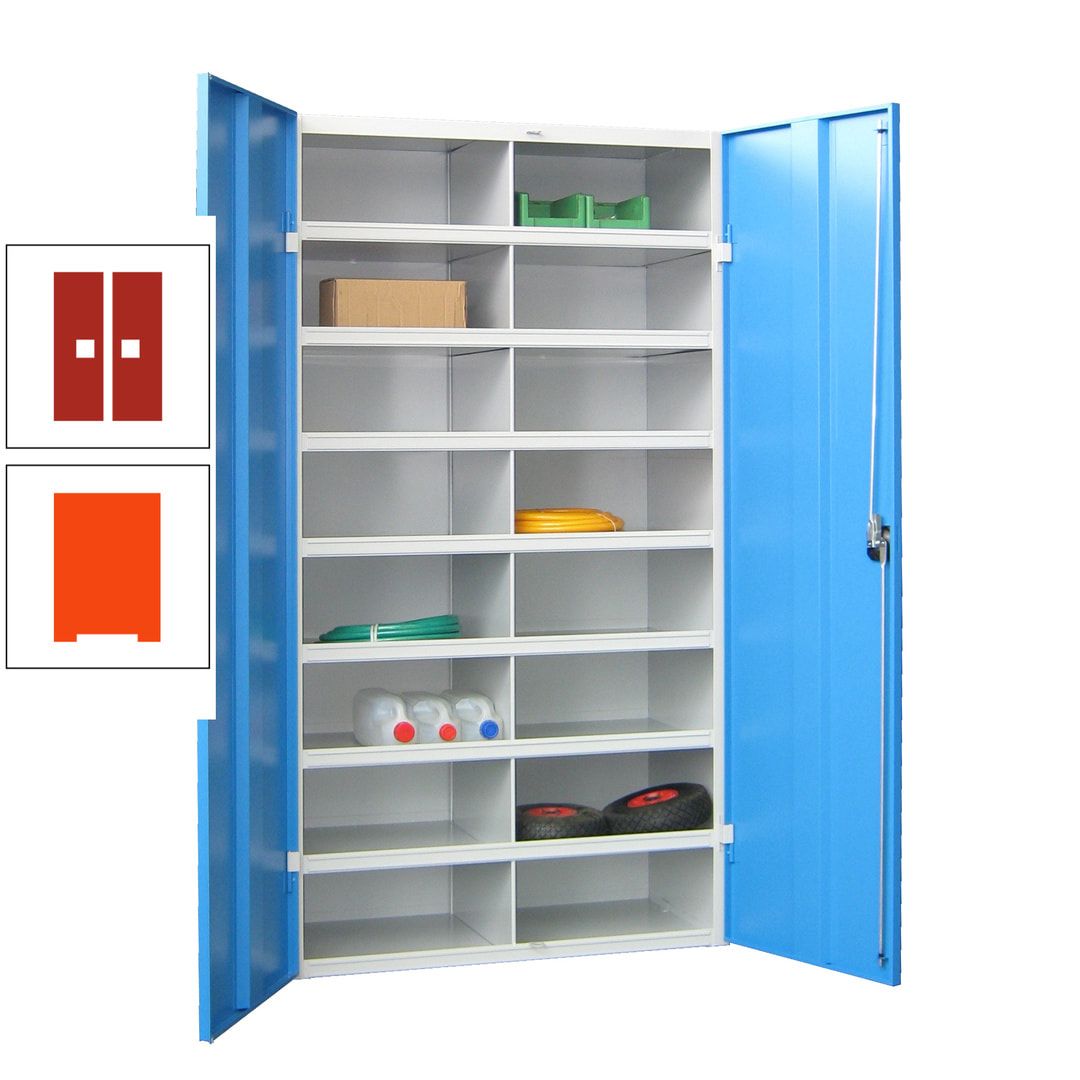 Aktenschrank - Fächerschrank - Sortierstation - 16 Fächer - Büroschrank - Dokumentenablage - 1.800 x 1.000 x 530 mm (HxBxT) - anthrazitgrau