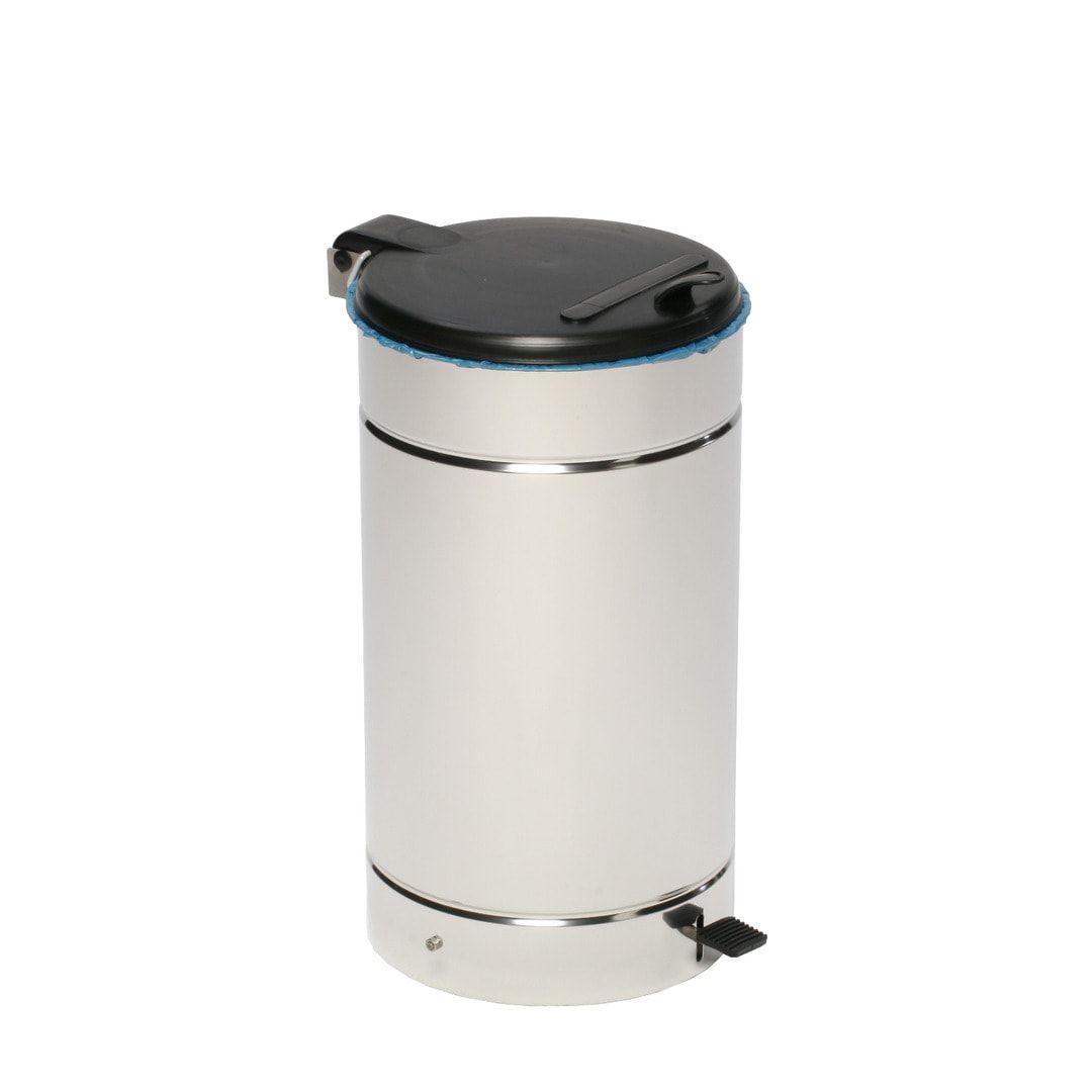 Tretabfallsammler - Mülleimer - Fußpedal - Volumen 60 l - Höhe 700 mm - Durchmesser 450 mm - enzianblau
