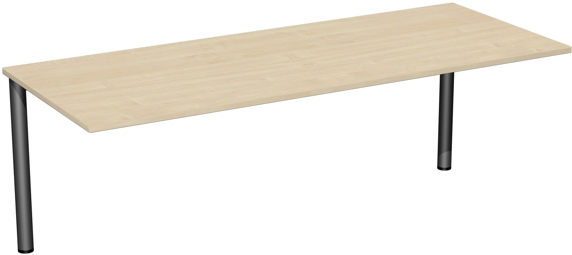 Schreibtisch - 4-Fuß Flex - Bürotisch - 720 x 1.000 x 800 mm (HxBxT) - Gestell anthrazit - Ahorn