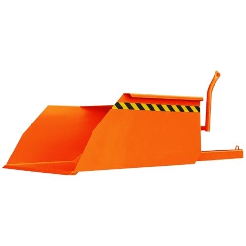 Eichinger Stapler-Schaufel, Seilzug, Volumen 1.000 l, Traglast 3.000 kg, Maße 650 x 1.300 x 3.000 mm, Farbe anthrazitgrau (RAL 7016)