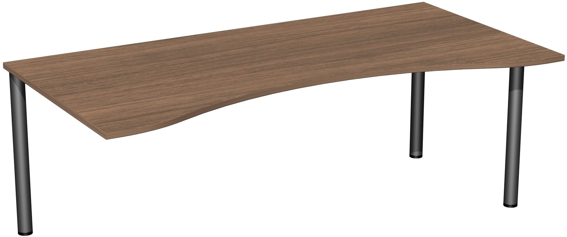 Ergo-Schreibtisch - 4-Fuß Flex - Bürotisch - 720 x 1.600 x 1.000 mm (HxBxT) - Gestell anthrazit - Ahorn