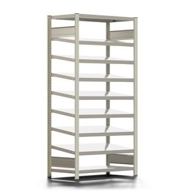 Fachbodenregal mit Schrägböden - 150 kg - 2 Fachböden - 7 Schrägböden - 2.000 x 1.005 x 500 mm (HxBxT) - verzinkt