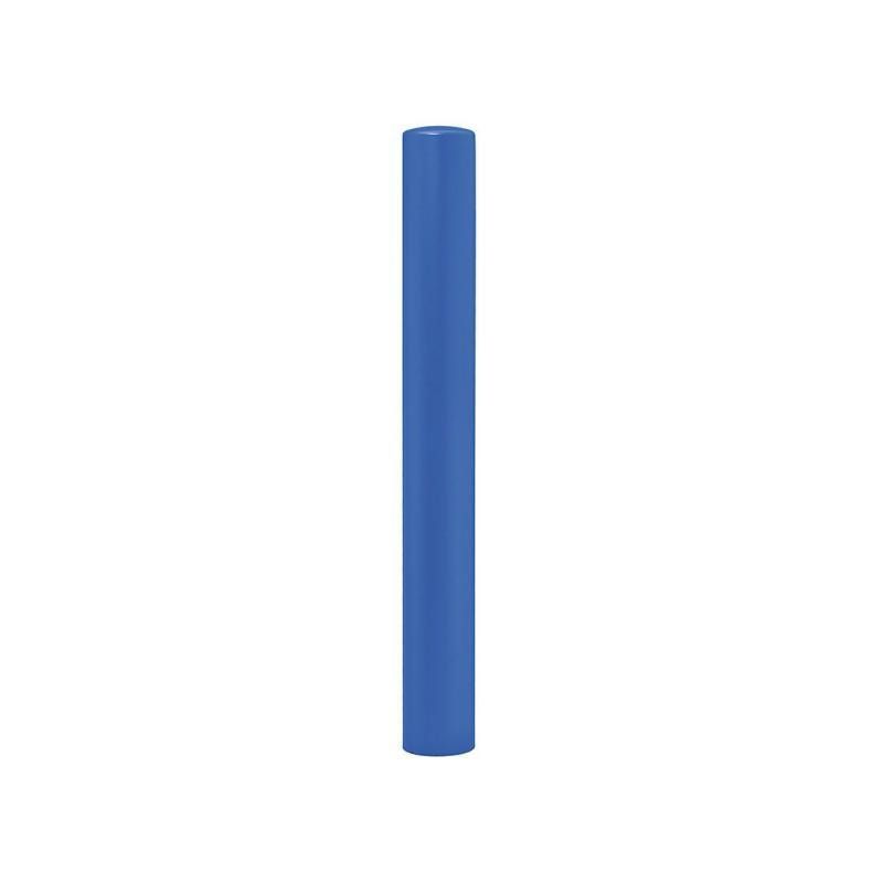 Einfacher Pfosten mit Bogenkopf - Durchmesser 114 mm - Höhe 1.000 mm - Farbe enzianblau