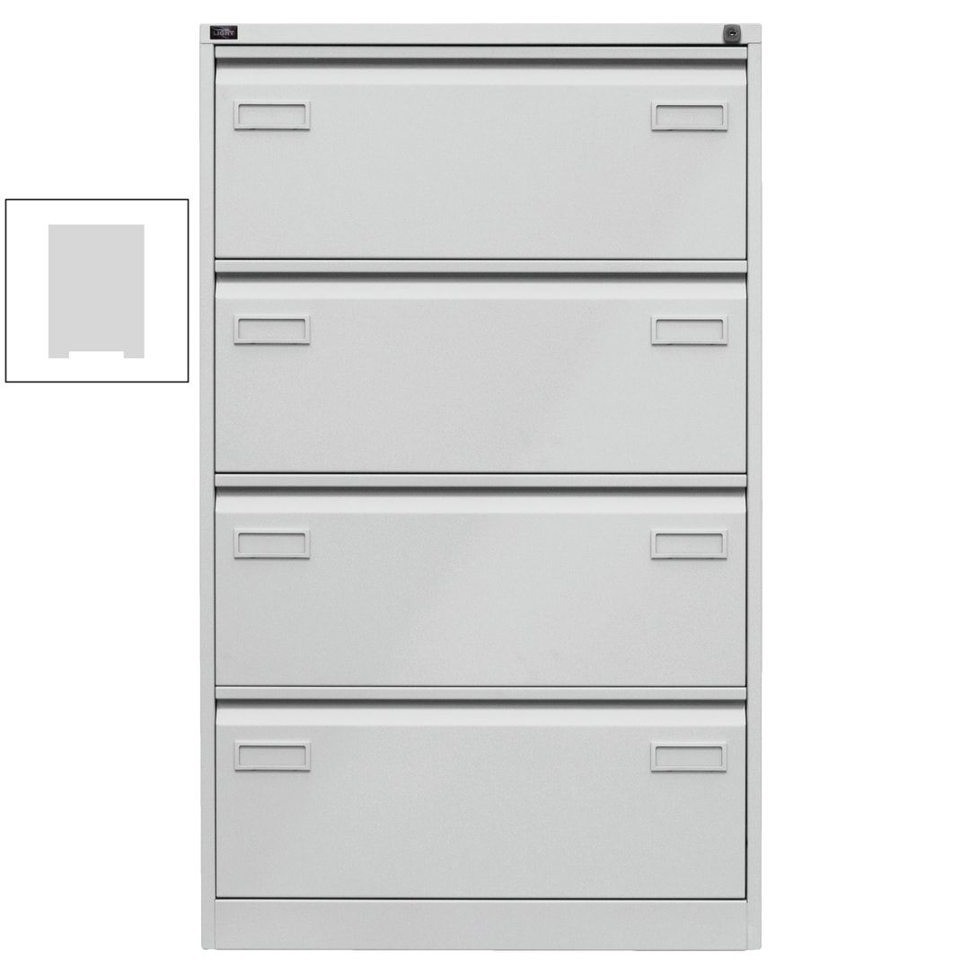 Bisley Light Hängeregistraturschrank - 2 Schubladen - doppelbahnig - Farbe blau