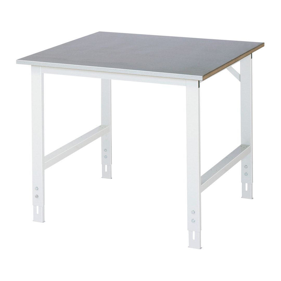 Arbeitstisch - höhenverstellbar 760 - 1.080 mm - 1.000 x 1.000 mm (BxT) - Traglast 500 kg - Stahlblech - Anthrazitgrau