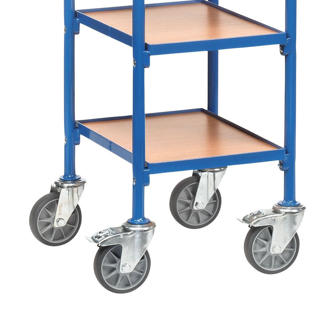 Fetra - Etagenwagen für 4 Sichtlagerkästen - 1.130 x 513 x 430 mm (HxBxT)