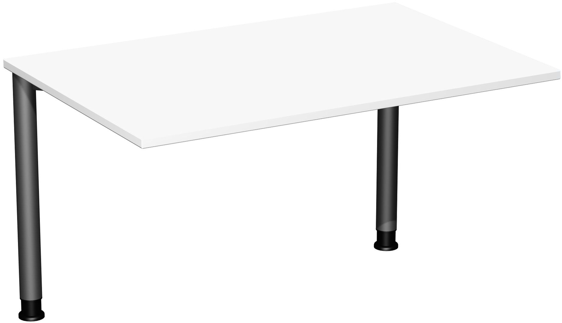 Schreibtisch - 4-Fuß Flex - Bürotisch - Höhe 680-800 mm - 1.200 x 600 mm (BxT) - Gestell anthrazit - Ahorn