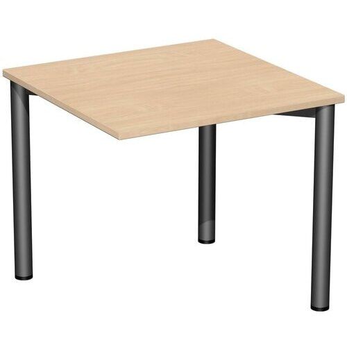 Schreibtisch - 4-Fuß Flex - Bürotisch - 720 x 1.000 x 800 mm (HxBxT) - Gestell anthrazit - Ahorn