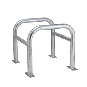 Säulen Rammschutz - Höhe 600 mm - quadratisch - Breite / Tiefe wählbar - verzinkt