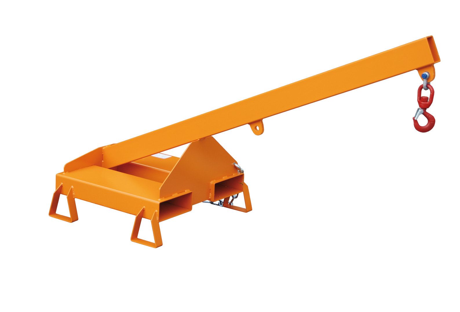 BAUER Lastarm - 1.000 kg - Länge 1.600 mm - 2 Abstände möglich - geneigt - feuerrot