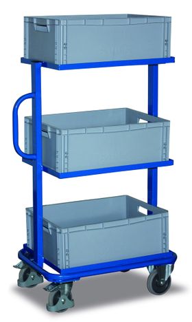 Beistellwagen für Eurokästen - 200 kg Traglast - Ladefläche 410 x 610 mm (BxT) - Ausführung wählbar