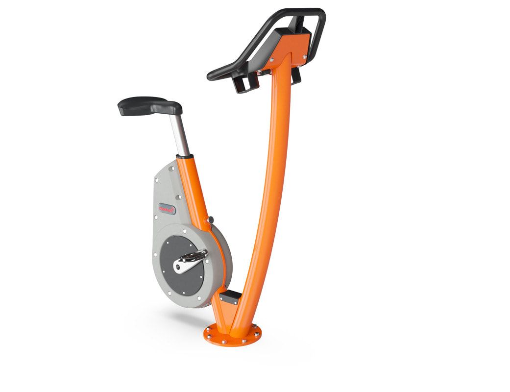 City Bike, Cardiobike, interaktiv, verstellbar auf 13 Sitzhöhen, Elektromotor, Edelstahlkurbel, Q-Faktor 175 mm, 1.380 x 510 x 970 mm (HxBxT), Grau