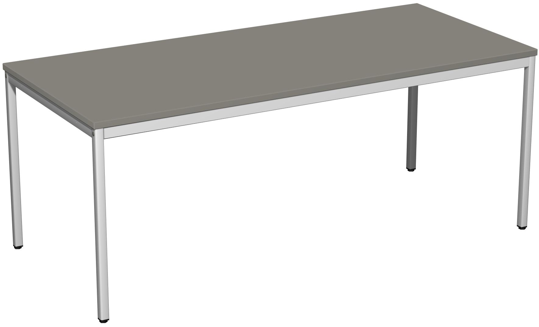 Schreibtisch - 4-Fuß Eco - Bürotisch - 720 x 1.000 x 800 mm (HxBxT) - Gestell lichtgrau - Ahorn