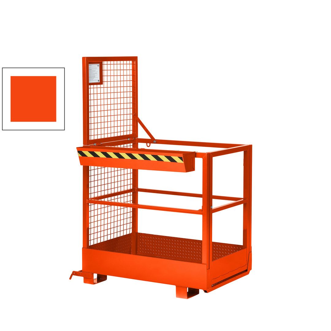 Arbeitskorb für Gabelstapler - Arbeitsbühne - Montagebühne - Staplerkorb - Traglast 300 kg - 1.910 x 800 x 1.200 mm - enzianblau