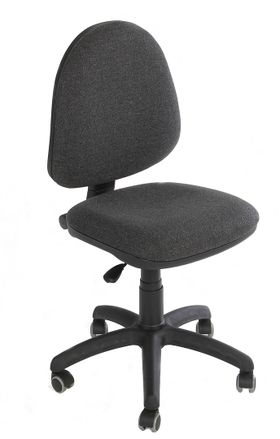 Bürodrehstuhl, Polypropylen, atmungsaktive Polsterung, Sitz Mehrschichtholz, Sitzhöhe verstellbar, 1.140 x 630 x 660 mm (HxBxT), Farbe anthrazit