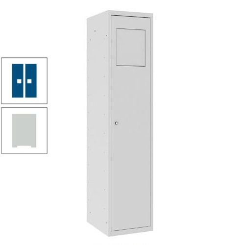 Wäschesammelschrank, Wäscheschrank, Einwurfklappe, Beutelhalter, 1.800 x 400 x 500 mm (HxBxT), Korpus anthrazitgrau, Front anthrazitgrau