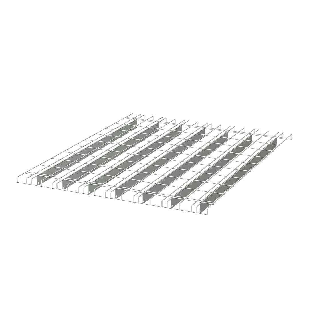 10 x Drahtgitterboden für Palettenregale, Fachbreite 1.800 mm, Tiefe 1.100 mm, vorverzinkt, 1.000 kg je Quadratmeter, Regalgitterelement Gittereinlage