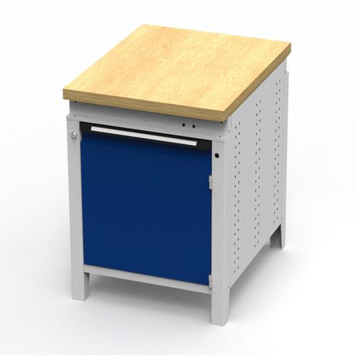OTTOKIND Werkbank - Arbeitsplatte bündig - 850 x 605 x 750 mm (HxBxT) - Schrank - lichtgrau