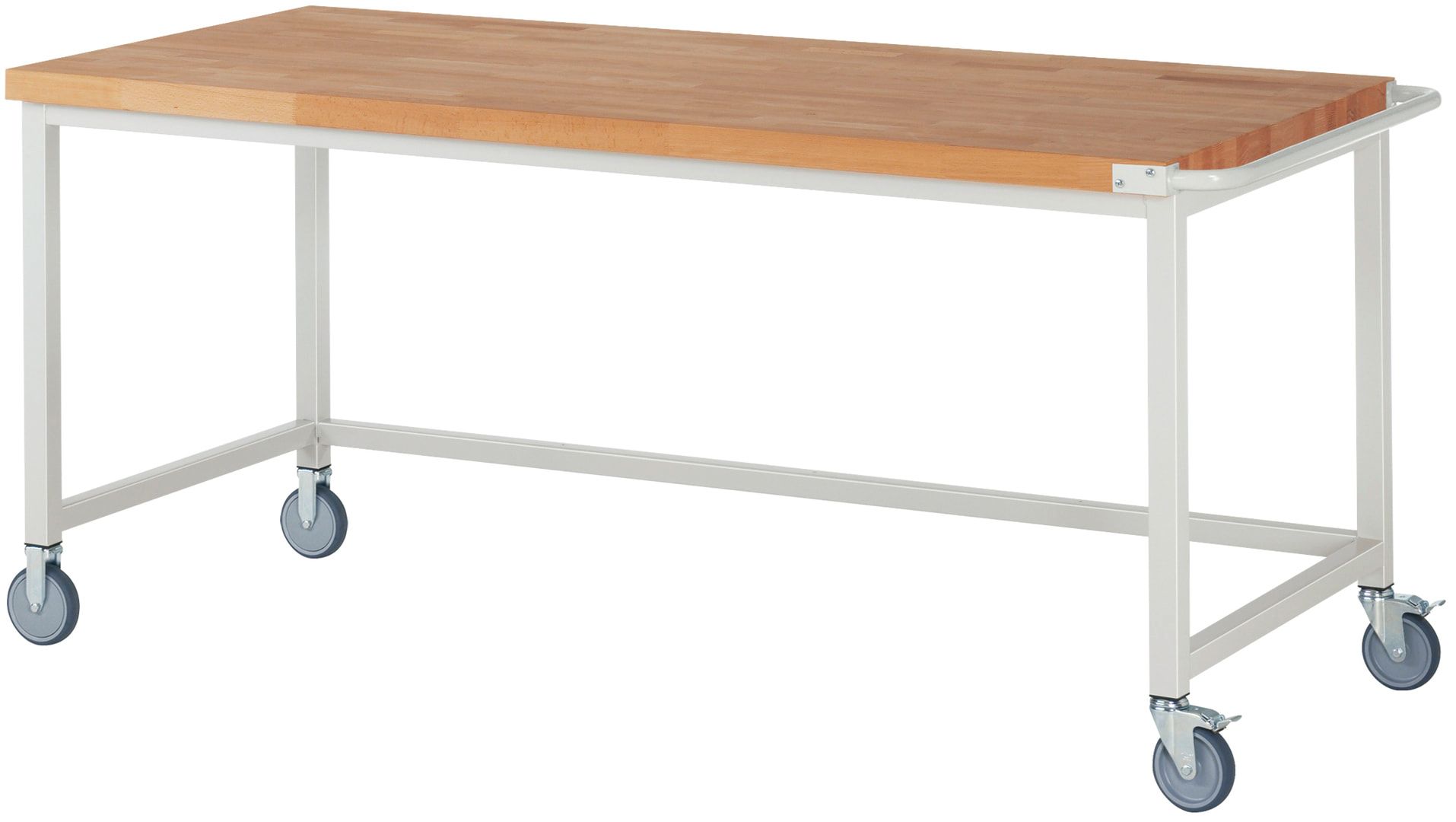 Mobile Werkbank - 880 x 2.000 x 900 mm (HxBxT) - Traglast 450 kg - Buche - Anthrazitgrau