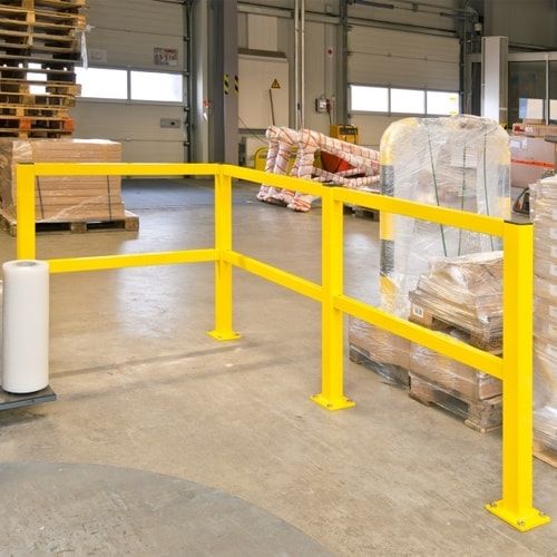 1,2m Querbalken für das Rammschutz-Geländer System Profi - Indoor Baukastensystem - flexibel und erweiterbar - Anfahrschutz aus Gütestahl