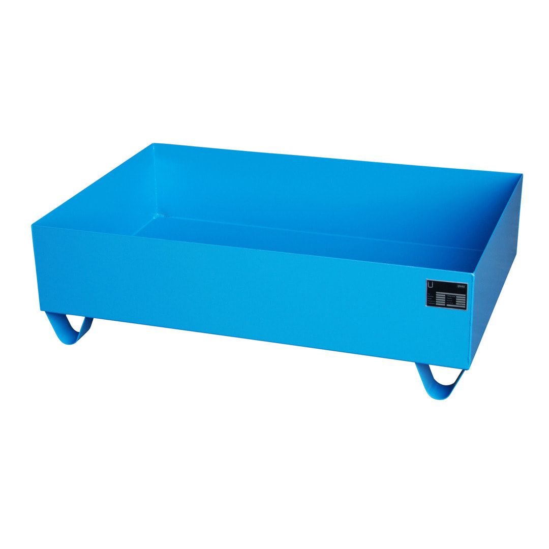 Auffangwanne - 1.200 x 800 mm (BxT) - 224 l - Füße - feuerrot