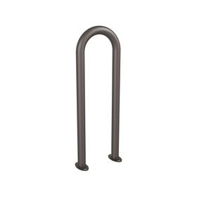 Fahrradbügel - Anlehnbügel - Büroklammerform - auf Bodenplatten - 870 x 300 mm (HxB) - beschichtet - Farbe wählbar