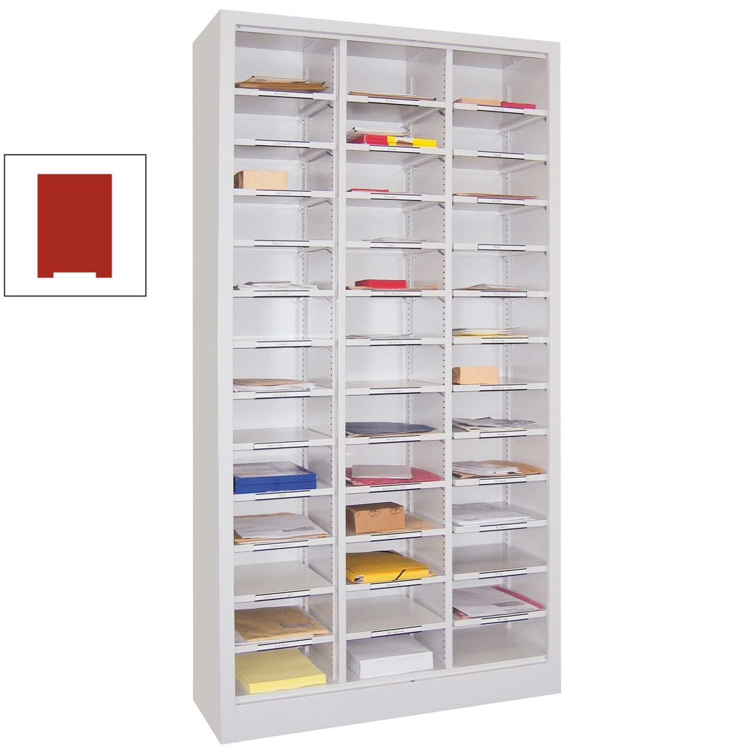 Aktenregal - Dokumentenablage - Sortierstation - Ordnungsregal - 39 Fächer - Büroregal - 1.950 x 1.000 x 400 mm (HxBxT) - anthrazitgrau