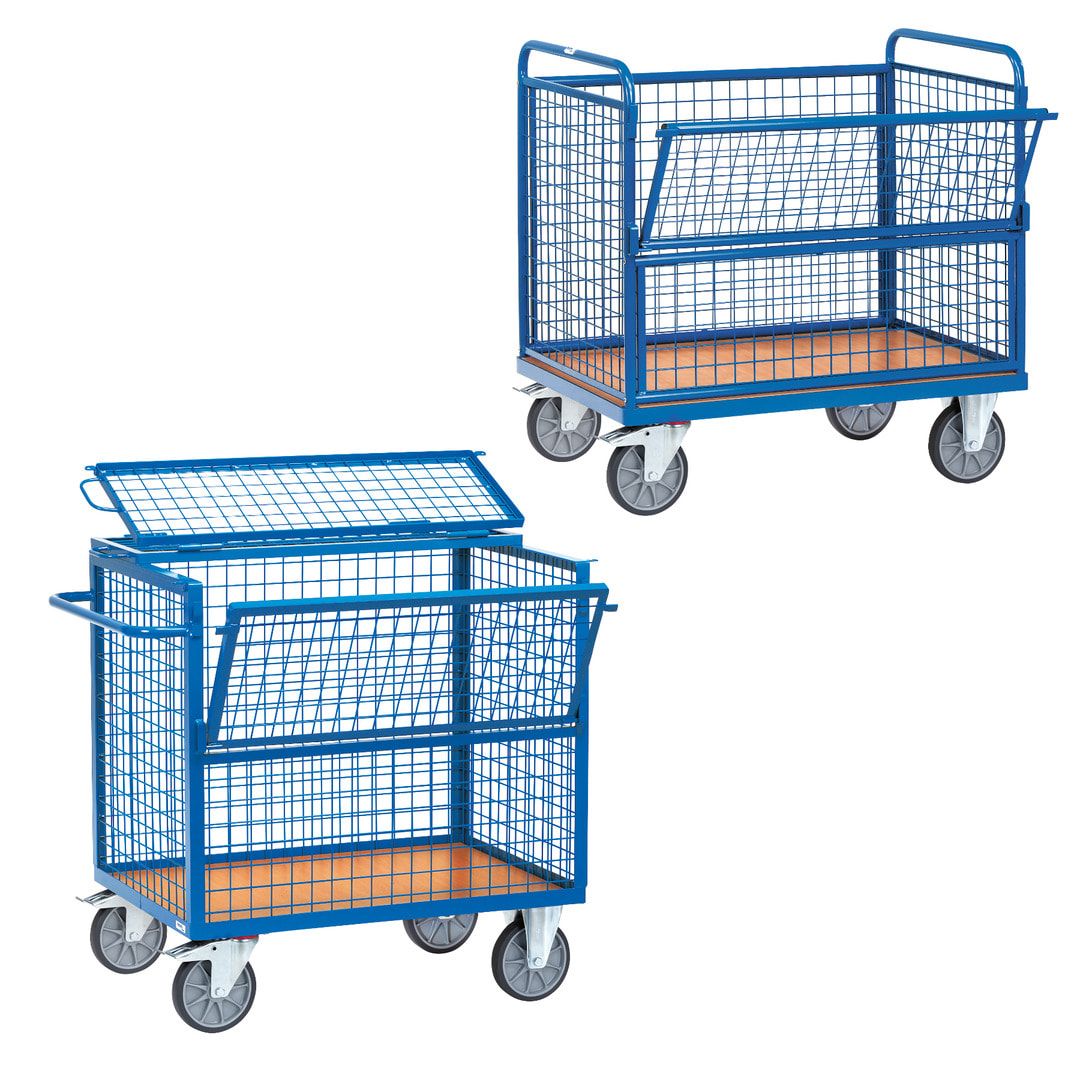 Fetra - Drahtgitterwagen - 600 kg Traglast - 700 x 1.000 mm (BxT)