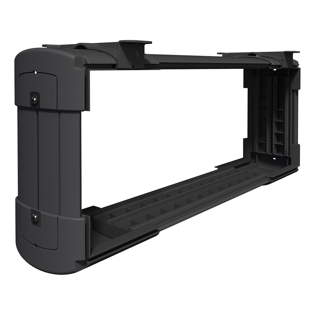 Computerhalterung - Computergehäuse-Halterung - PC-Halter - Farbe schwarz - verstellbar - 632 x 261 x 130 mm (HxBxT)
