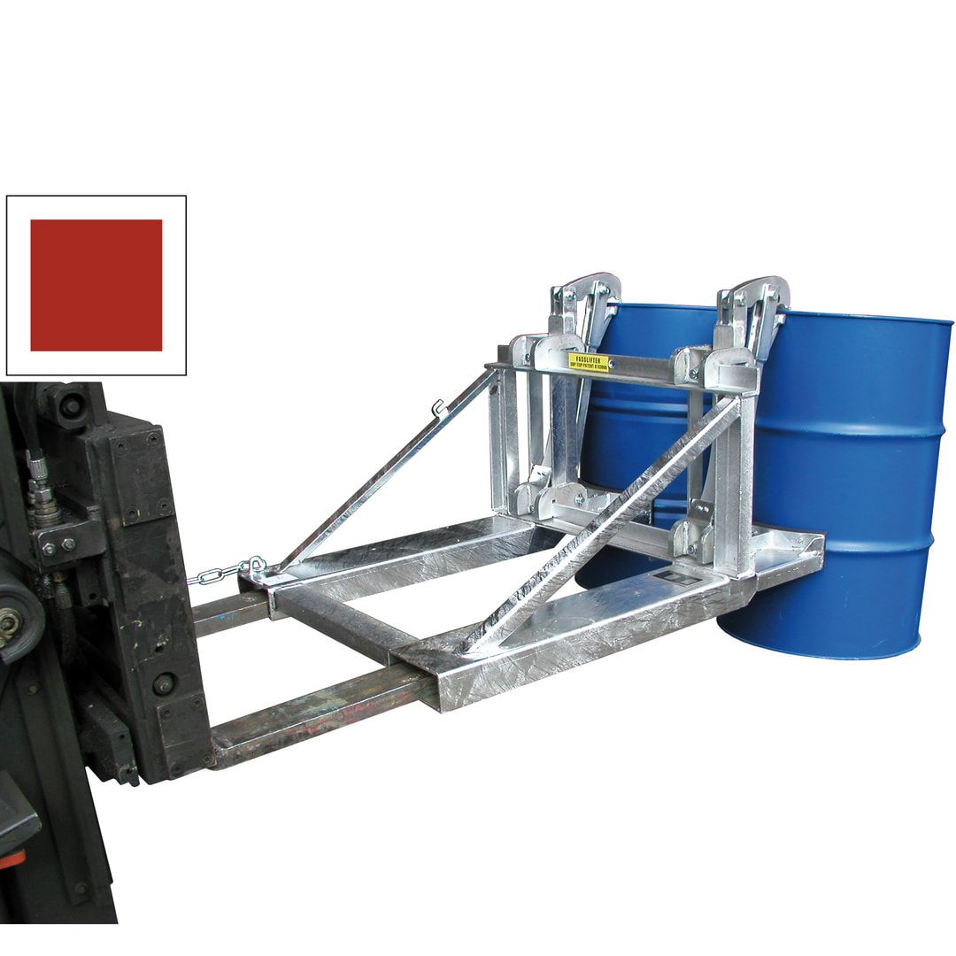 BAUER Fasslifter - 1 x 200/220-l-Fass - feuerrot