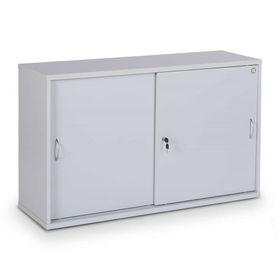 Schiebetürenschrank - Holz - 2 Böden - 740 x 1.200 x 400 mm (HxBxT)