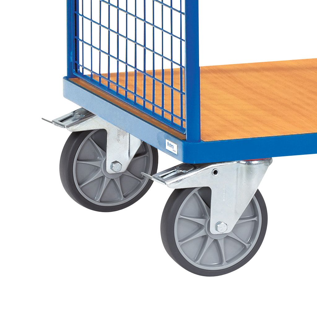 Fetra - Doppel-Stirnwandwagen - 500 kg Traglast - 948 x 509 x 1.030 mm (HxBxT) - Drahtgitterwände