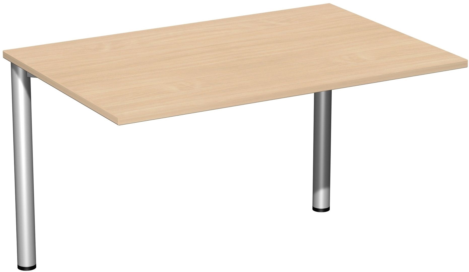 Schreibtisch - 4-Fuß Flex - Bürotisch - 720 x 1.200 x 600 mm (HxBxT) - Gestell anthrazit - Ahorn