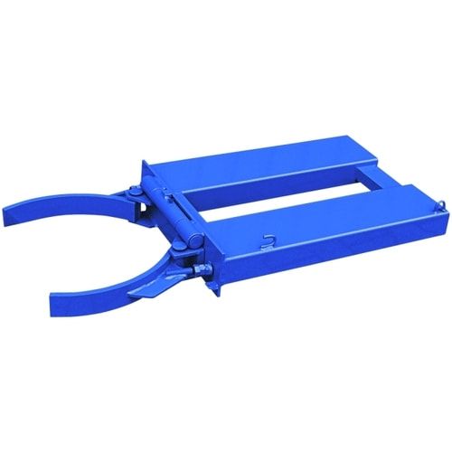 Fassgreifer für Gabelstapler, Kapazität 1 x 220 l Fass, Traglast 500 kg, Kettensicherung, Oberfläche Feuerverzinkt