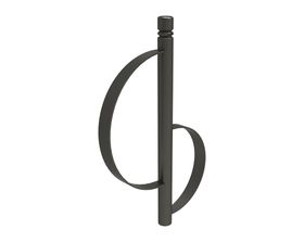 Fahrradbügel - Anlehnbügel - Fahrradständer - zum Einbetonieren - City Ausführung - 1.000 x 675 mm (HxB) - Farbe wählbar