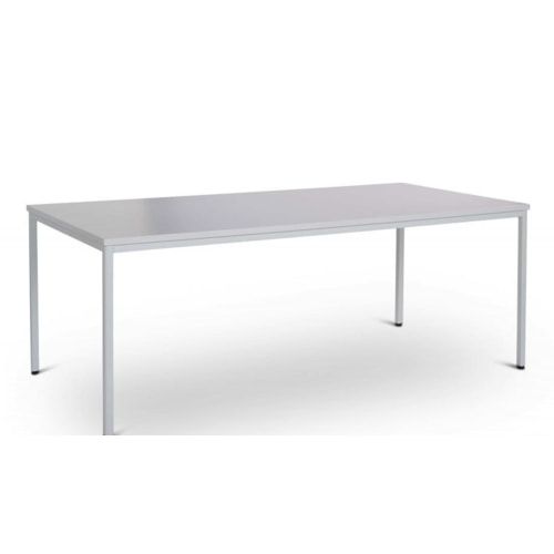 Schreibtisch - Konferenztisch - 750 x 1.800 x 800 mm (HxBxT) - Gestell lichtgrau- Tischplatte grau