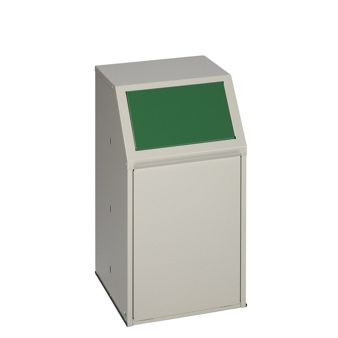 Wertstoffsammelgerät - fahrbar - 39 l - 800 x 400 x 400 mm (H x B x T) - Korpus kieselgrau - Einwurfklappe anthrazit - Abfallbehälter