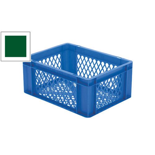 Eurobox - Eurokasten - Volumen 15 l - Boden und Wände durchbrochen - 175 x 300 x 400 mm (HxBxT) - VE 4 Stk. - blau
