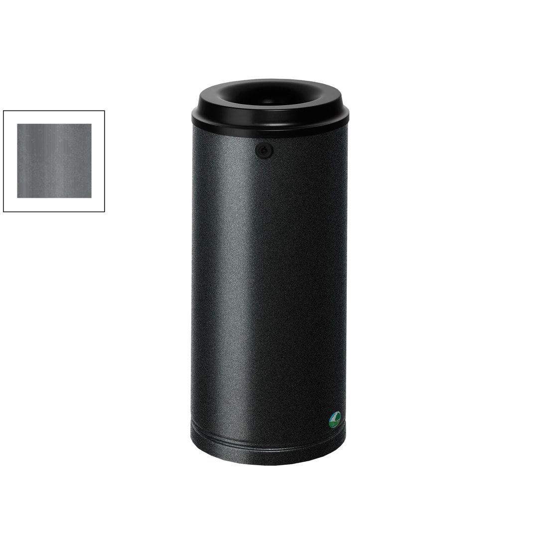 Papierkorb - Mülleimer - rund - Volumen 24 l - 580 x 250 x 250 mm (HxBxT) - Antik silber