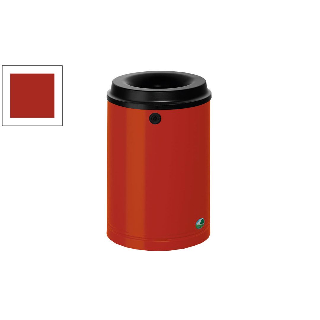 Papierkorb - Mülleimer - rund - Volumen 15 l - 390 x 250 x 250 mm (HxBxT) - Antik silber