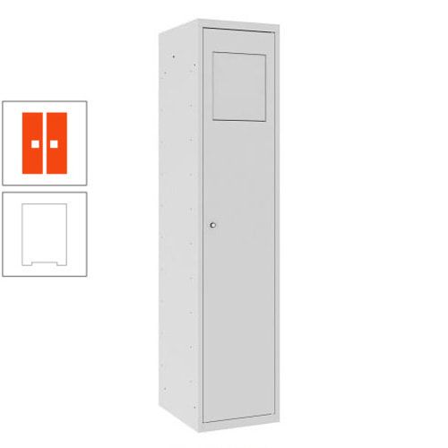 Wäschesammelschrank, Wäscheschrank, Einwurfklappe, Beutelhalter, 1.800 x 400 x 500 mm (HxBxT), Korpus anthrazitgrau, Front anthrazitgrau