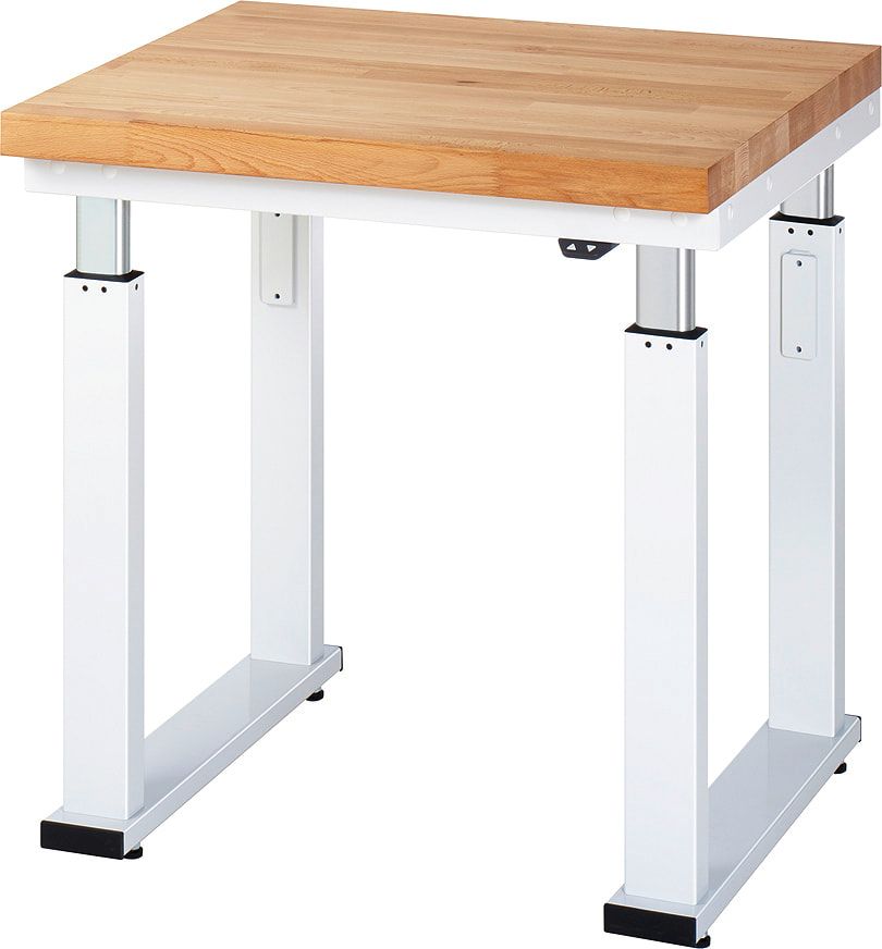 Arbeitstisch - elektrisch höhenverstellbar 740 - 1.140 mm - 750 x 700 mm (BxT) - Traglast 600 kg - Buche