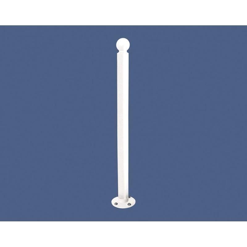 Neigbarer Pfosten mit Kugelkopf - 76 x 1.102 mm (DxH) - Farbe enzianblau - Pfosten mit Gelenk - beweglicher Pfosten