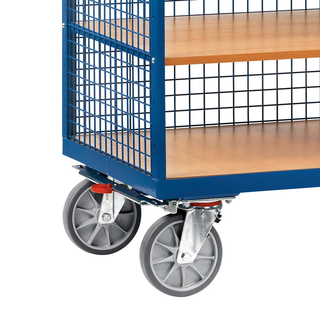 Fetra - Etagen-Kastenwagen - Tragkraft 750 kg - 680 x 1.000 mm (BxT) - Drahtgitter